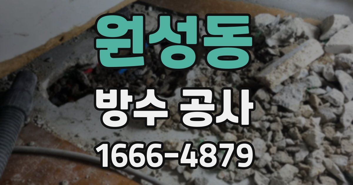 원성동 방수 공사