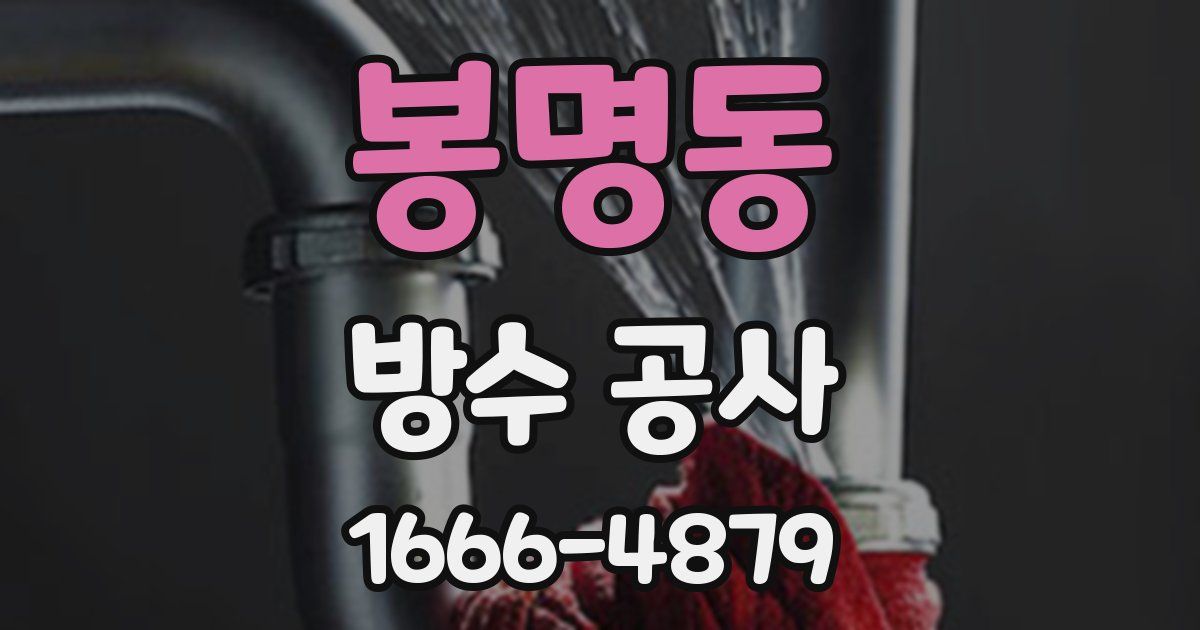 봉명동 방수 공사