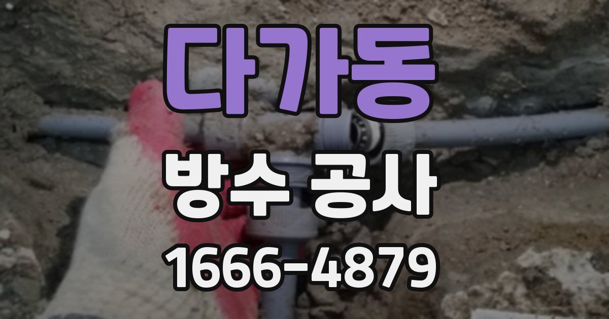 다가동 방수 공사