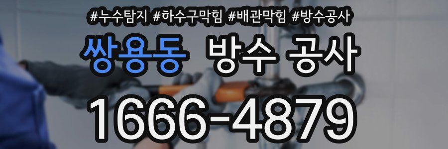 쌍용동 방수 공사