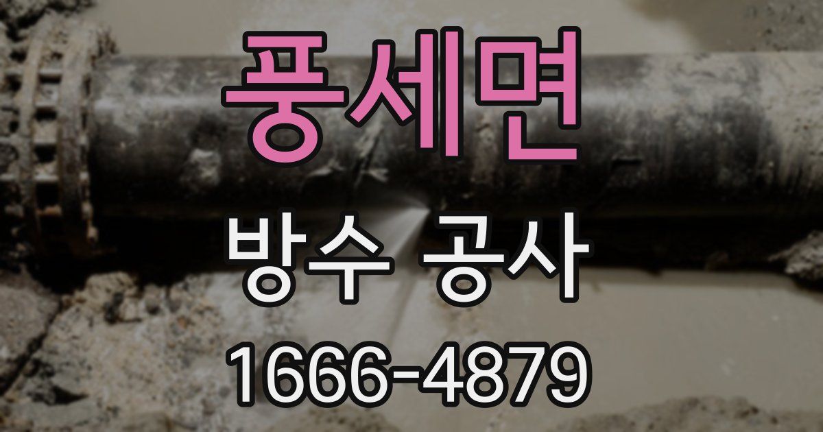 풍세면 방수 공사