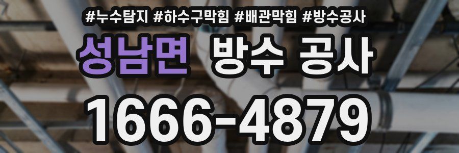 성남면 방수 공사