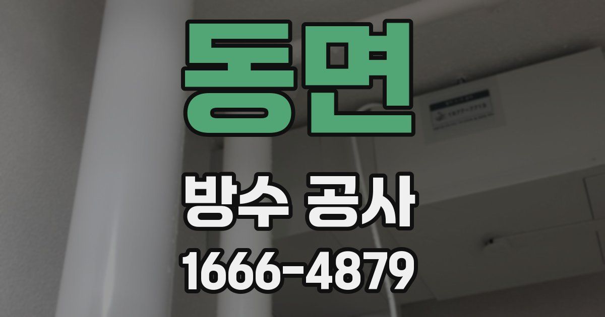 동면 방수 공사