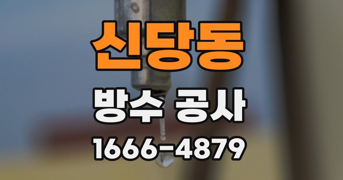 신당동 방수 공사