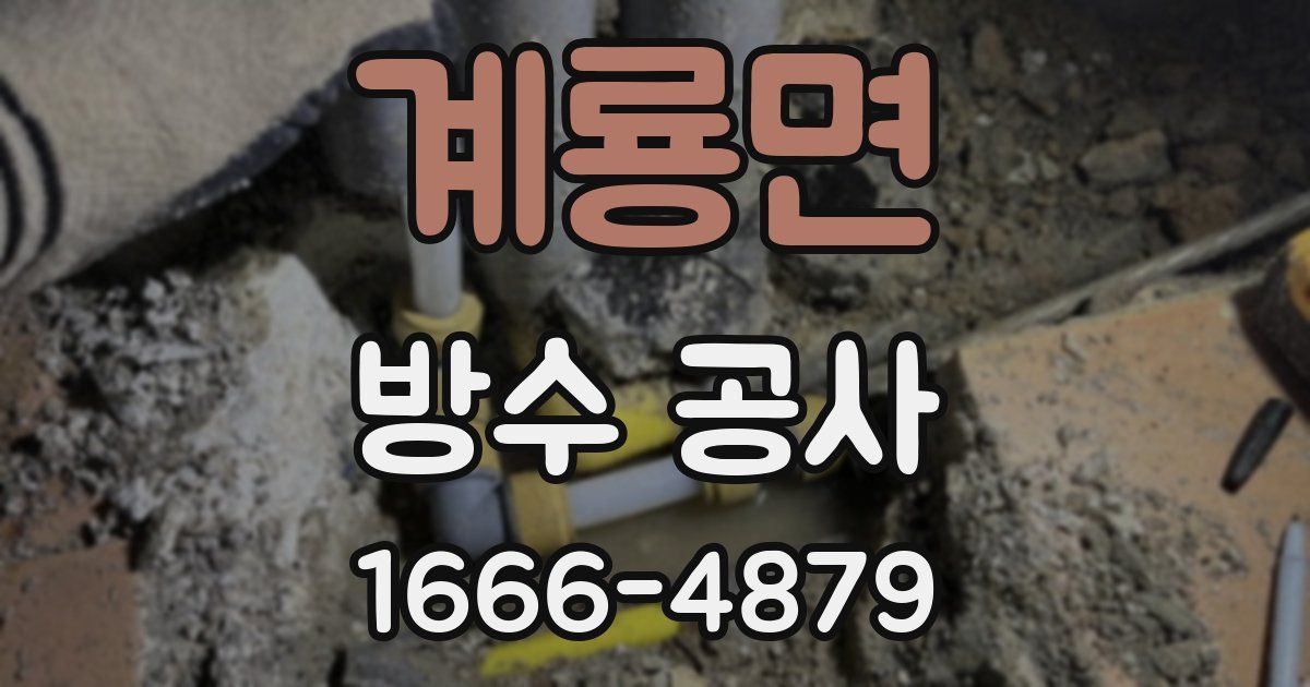 계룡면 방수 공사