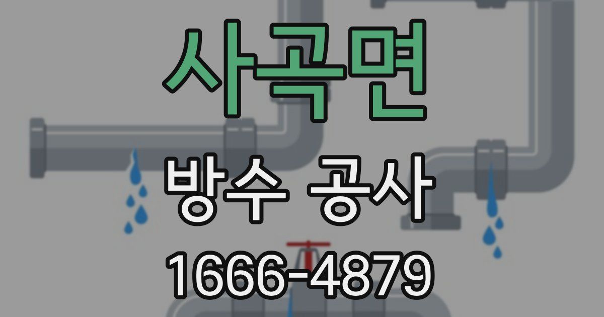 사곡면 방수 공사