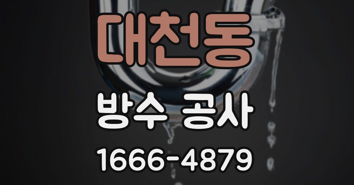 대천동 방수 공사