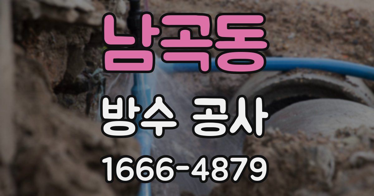 남곡동 방수 공사