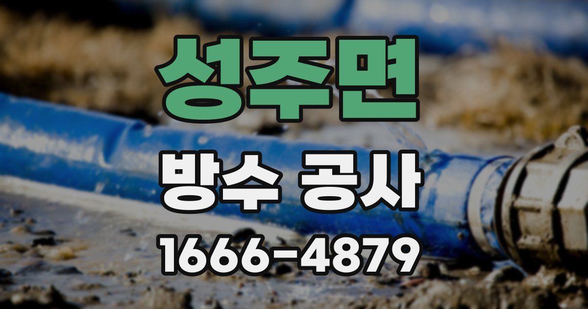 성주면 방수 공사