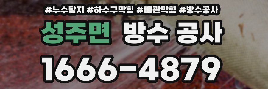 성주면 방수 공사