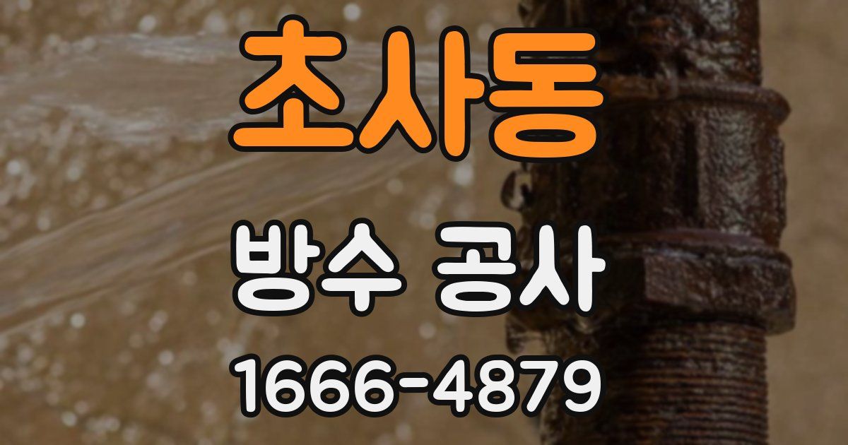 초사동 방수 공사