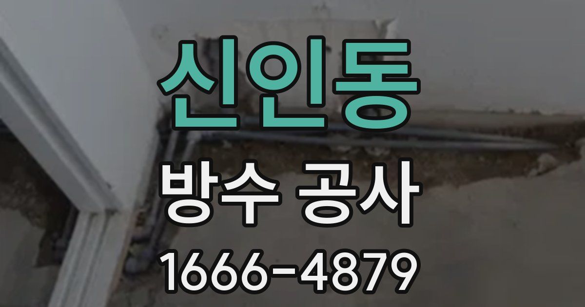 신인동 방수 공사