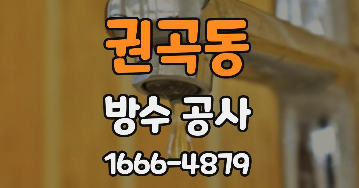 권곡동 방수 공사