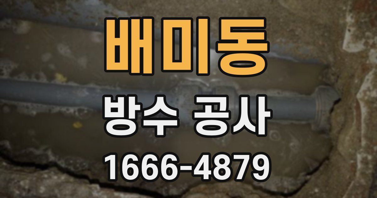 배미동 방수 공사