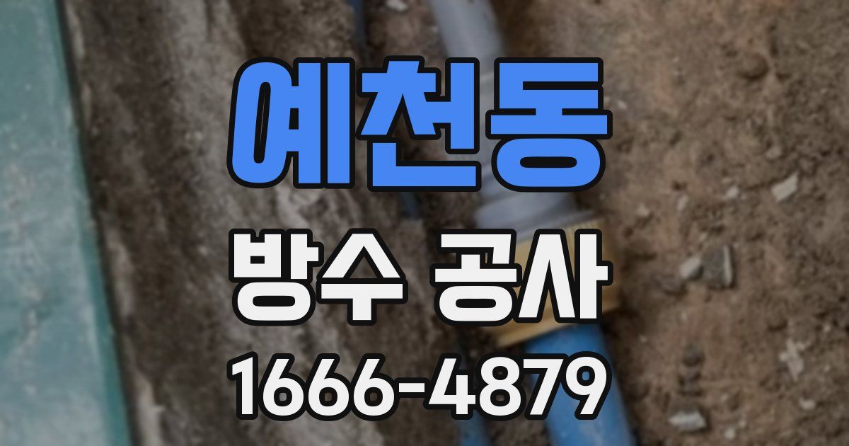 예천동 방수 공사