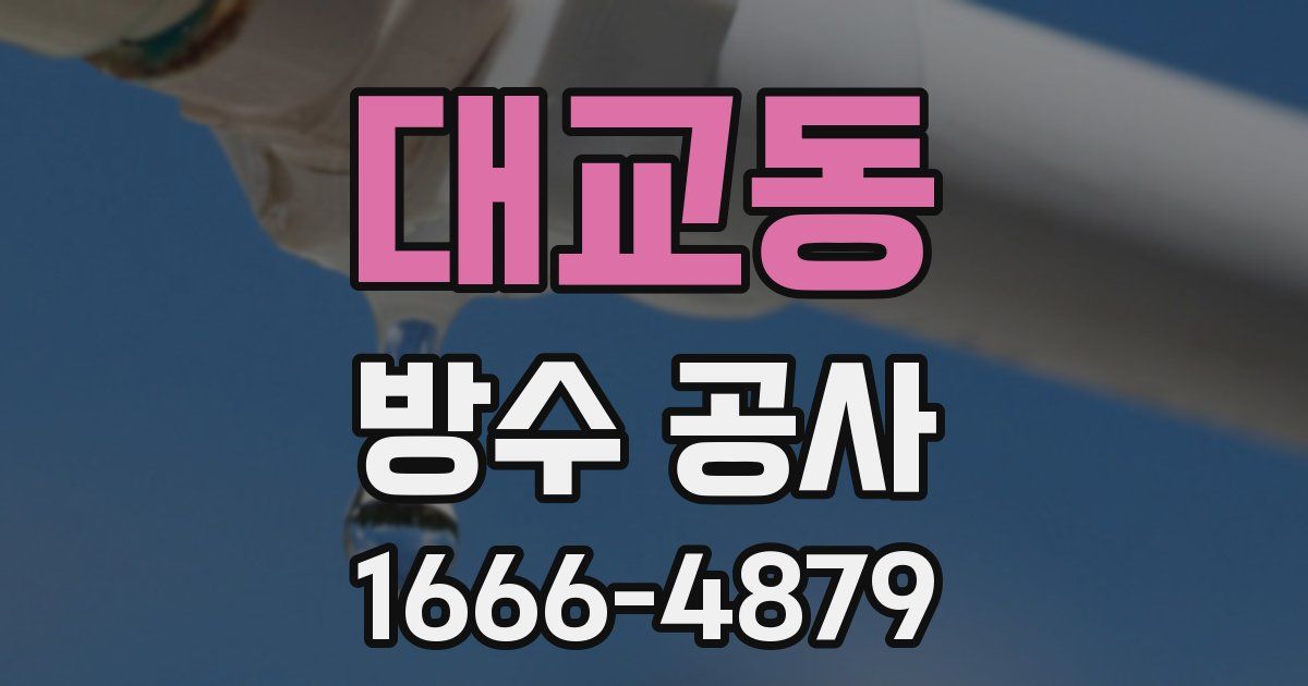 대교동 방수 공사