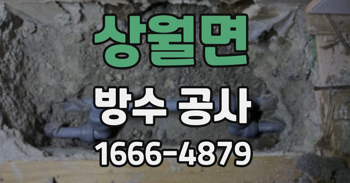 상월면 방수 공사