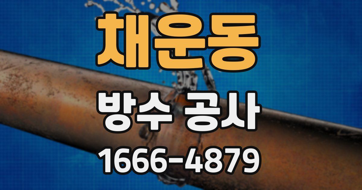 채운동 방수 공사