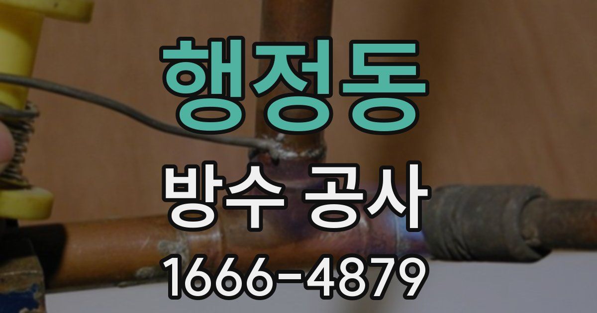 행정동 방수 공사