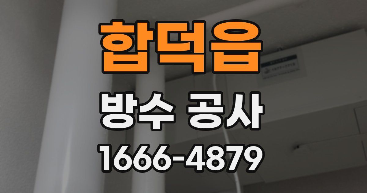 합덕읍 방수 공사