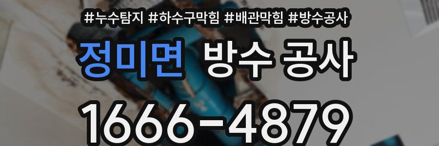 정미면 방수 공사