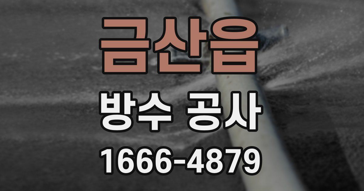 금산읍 방수 공사