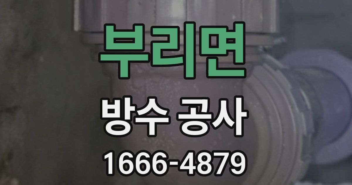 부리면 방수 공사