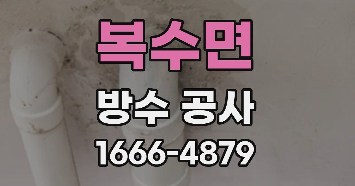 복수면 방수 공사