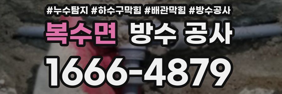 복수면 방수 공사