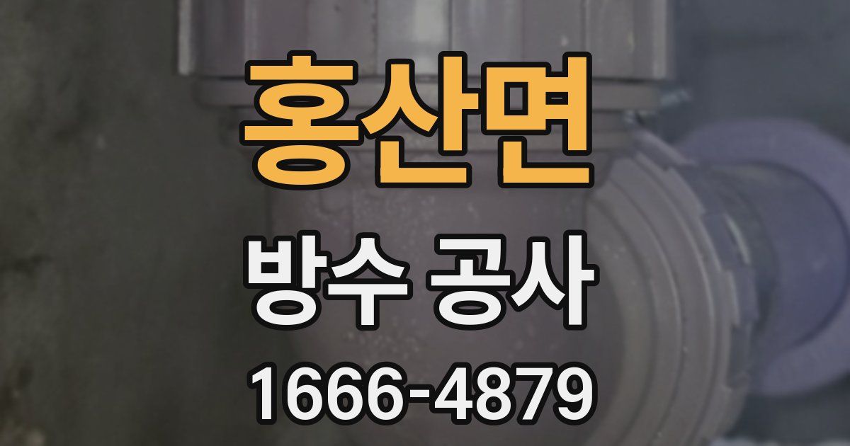 홍산면 방수 공사
