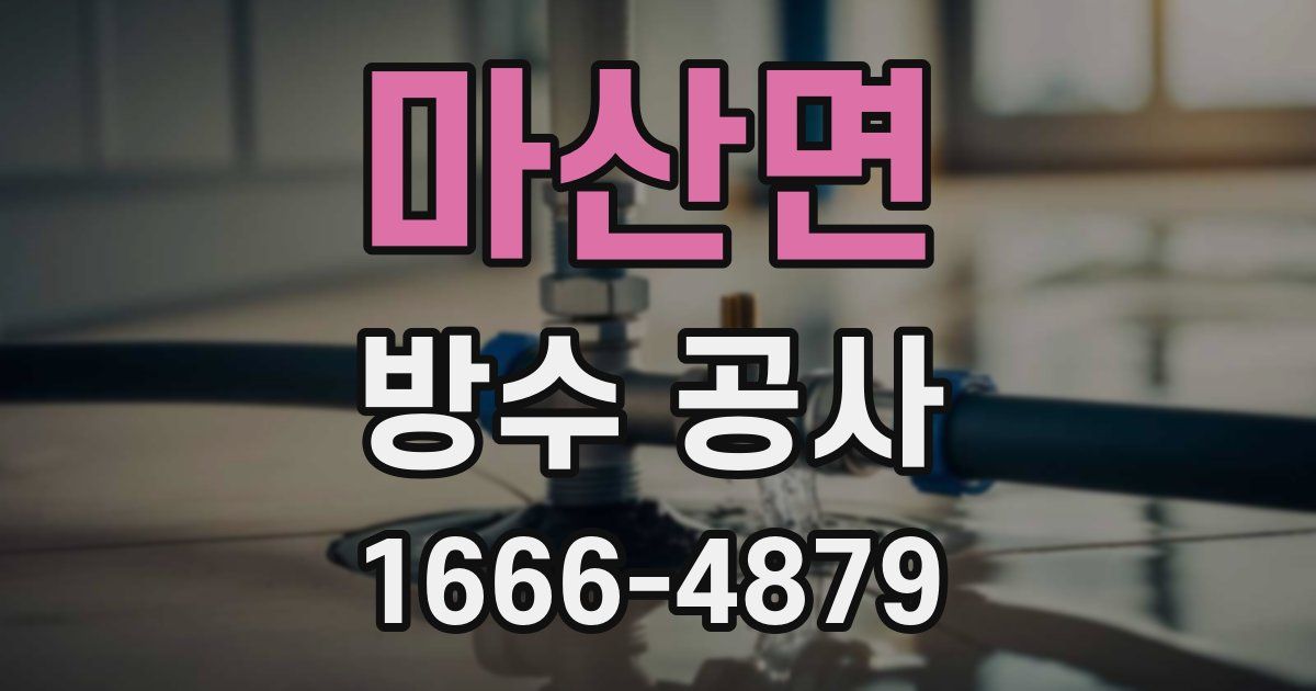 마산면 방수 공사