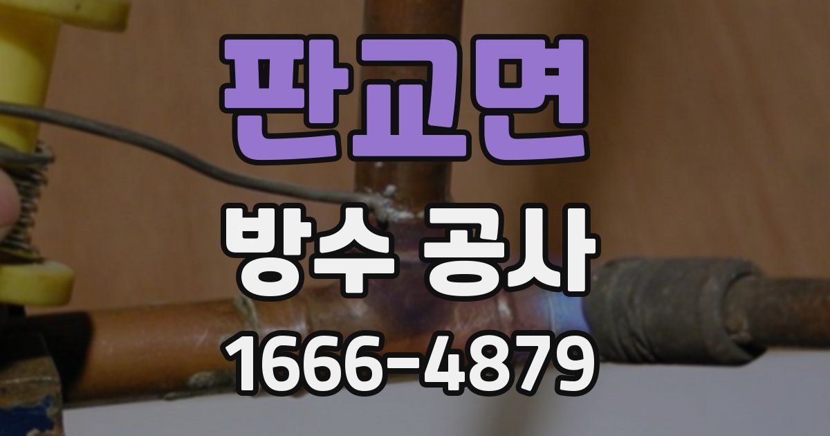 판교면 방수 공사