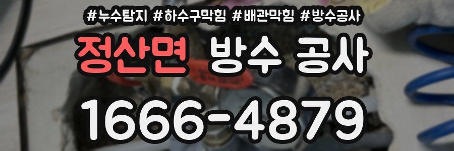 정산면 방수 공사