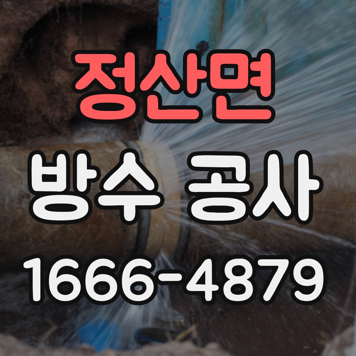 정산면 방수 공사