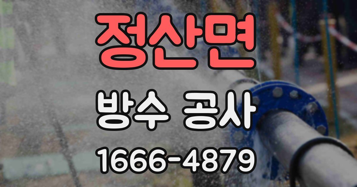 정산면 방수 공사