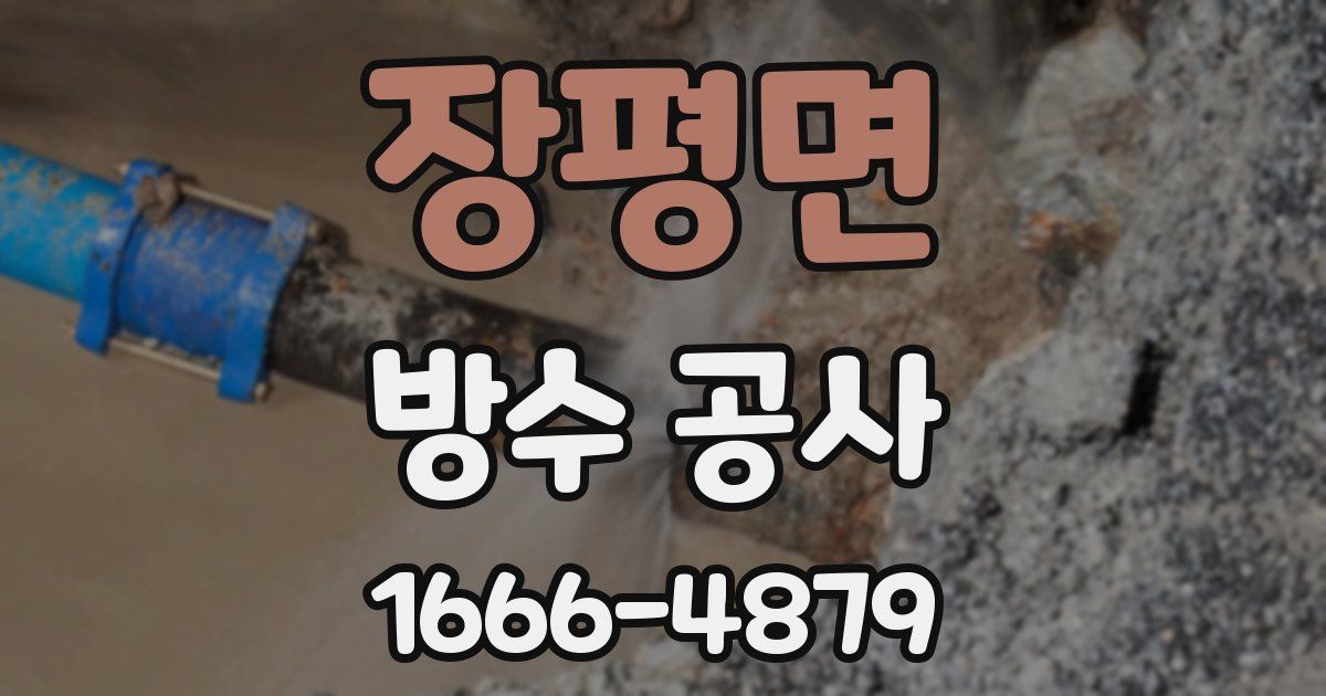 장평면 방수 공사