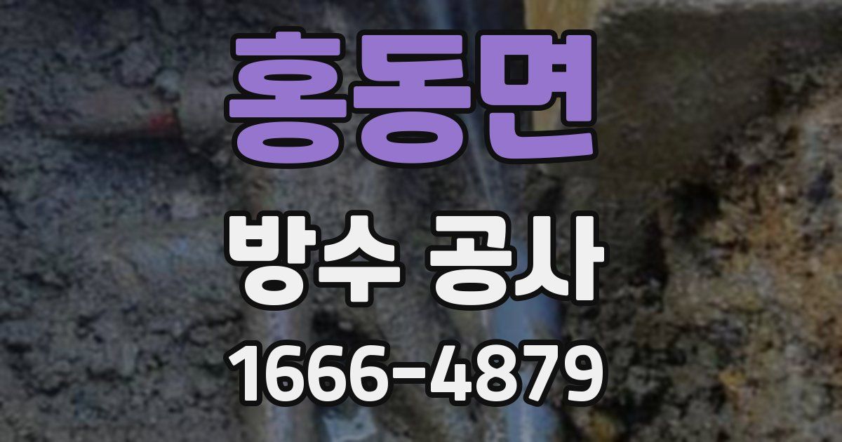 홍동면 방수 공사