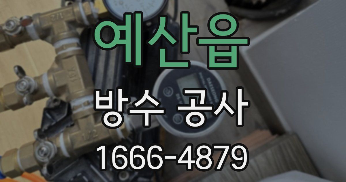 예산읍 방수 공사