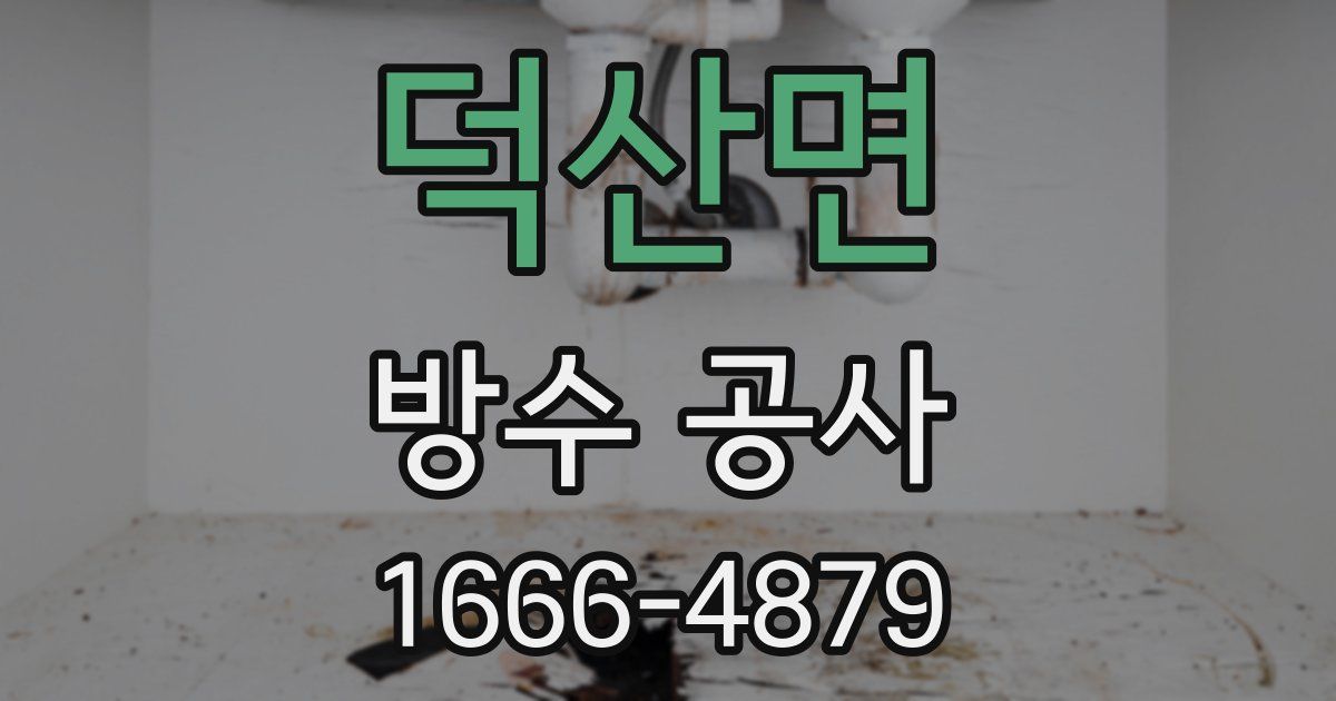 덕산면 방수 공사