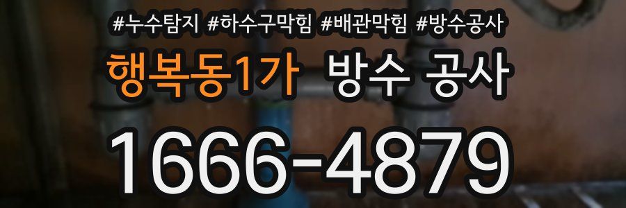 행복동1가 방수 공사