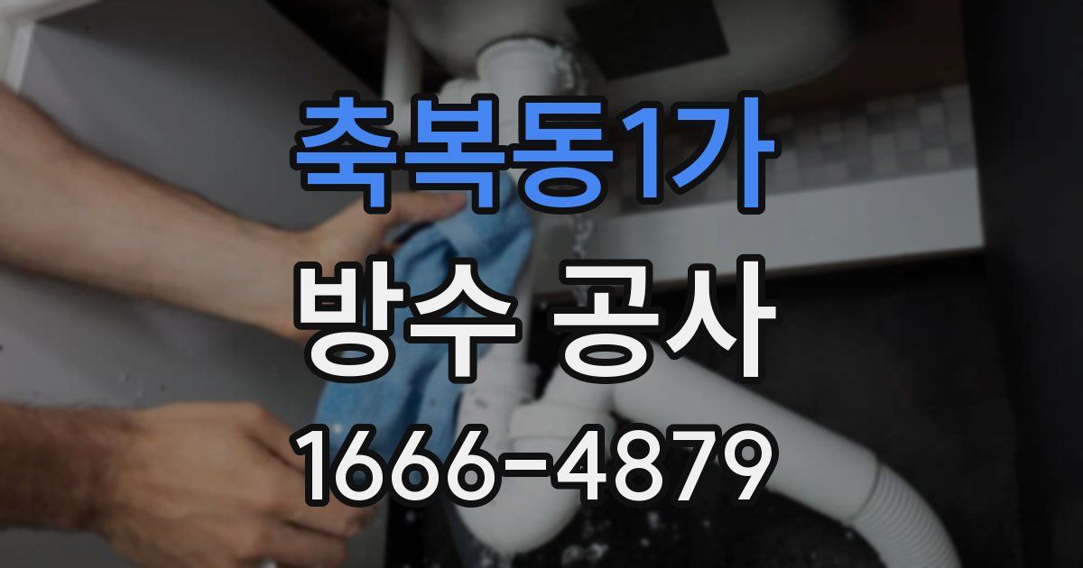 축복동1가 방수 공사