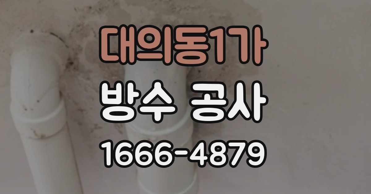 대의동1가 방수 공사