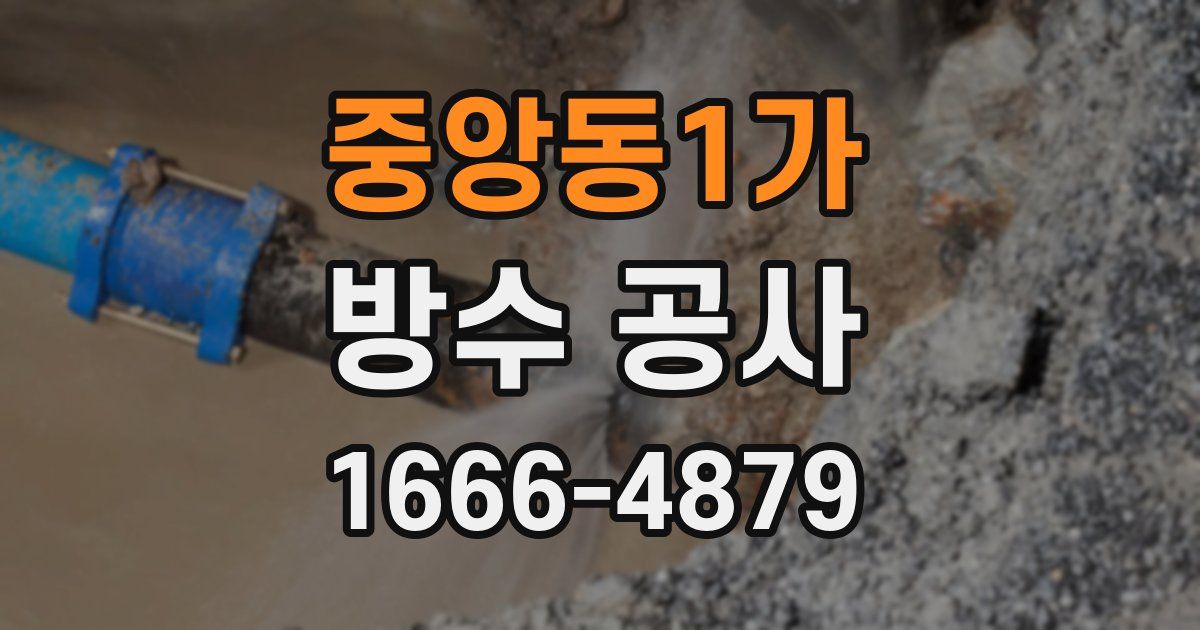 중앙동1가 방수 공사
