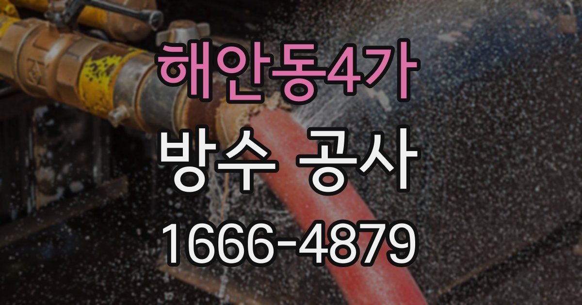 해안동4가 방수 공사