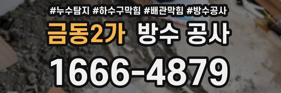 금동2가 방수 공사