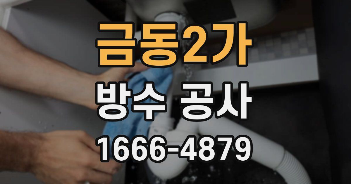금동2가 방수 공사