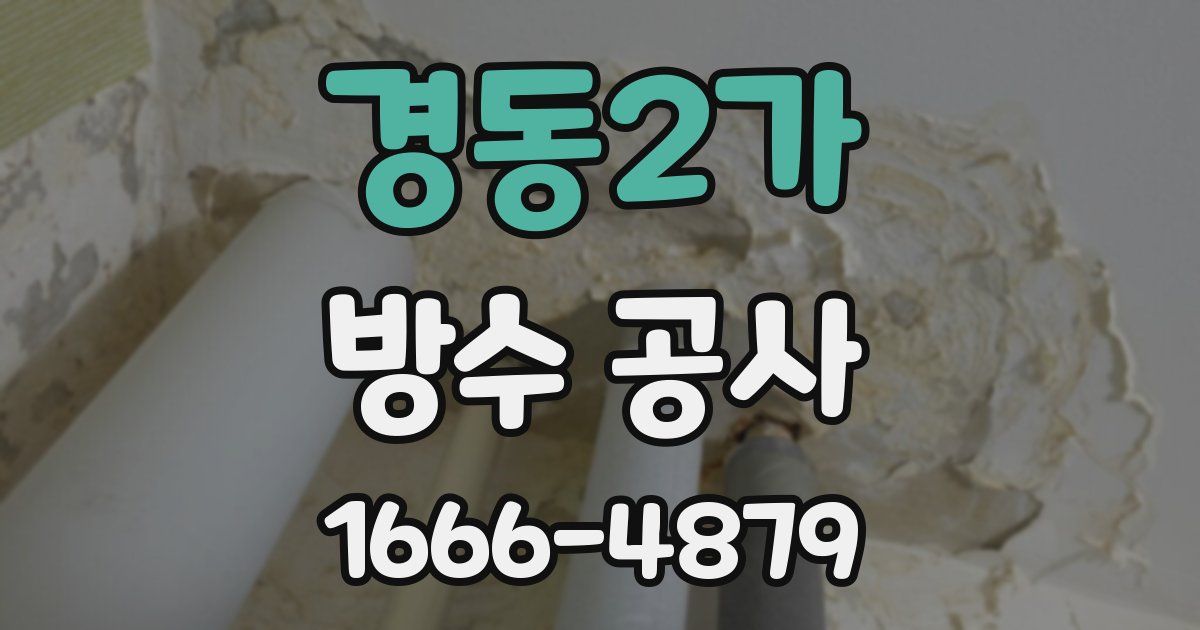 경동2가 방수 공사