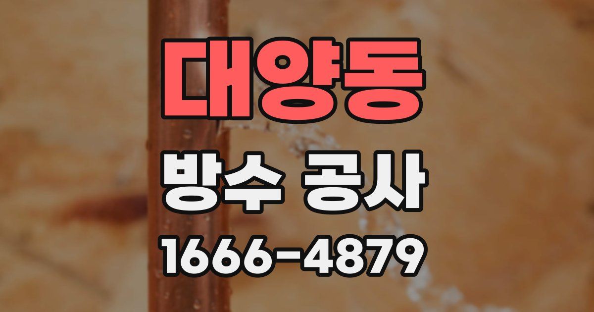 대양동 방수 공사