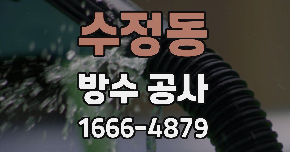 수정동 방수 공사