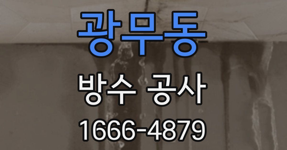 광무동 방수 공사
